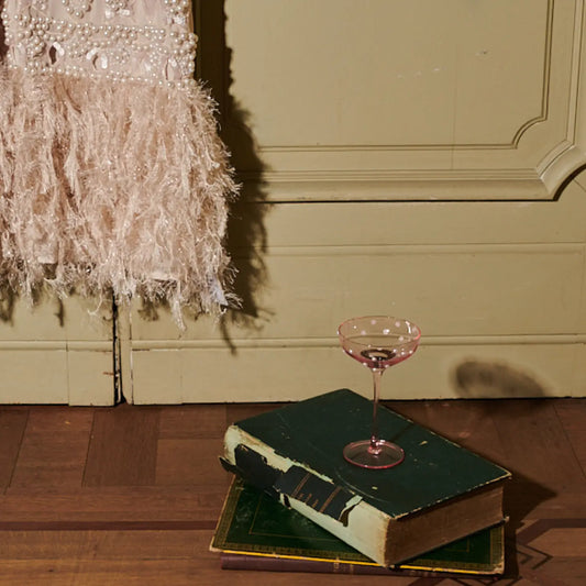 Pearl Glass Coupe - Pink