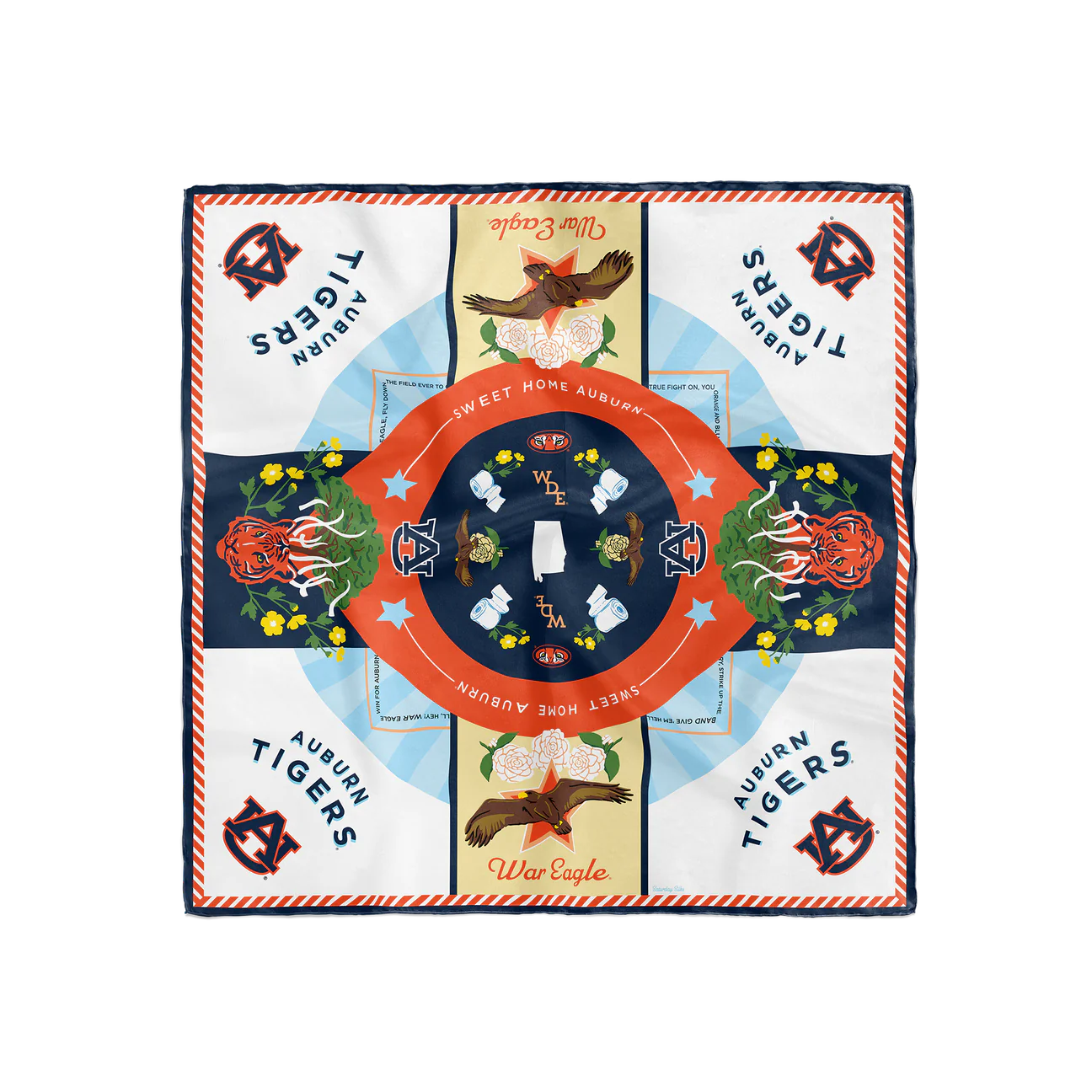 Saturday Silks Auburn Saturday Scarf
