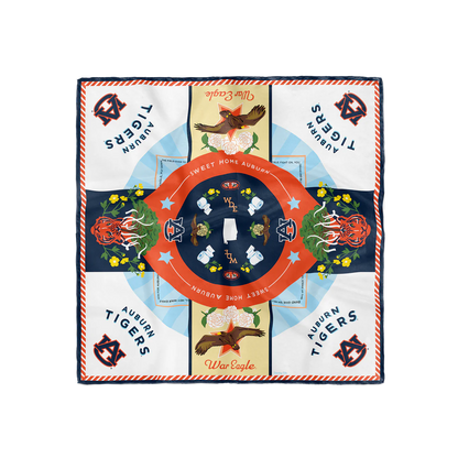 Saturday Silks Auburn Saturday Scarf