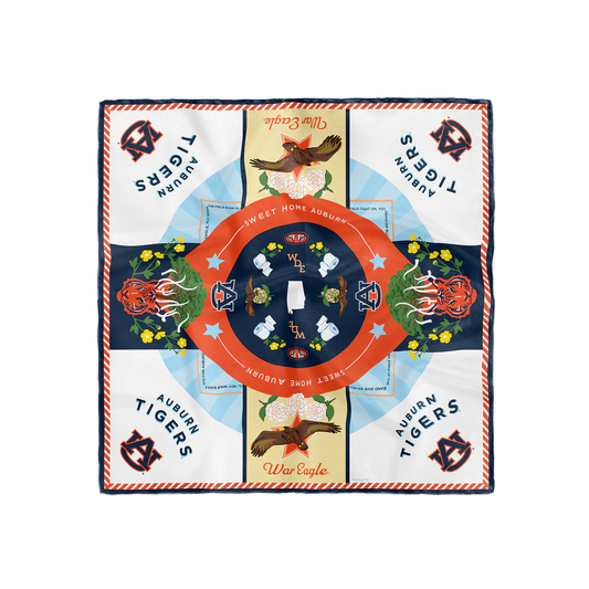 Saturday Silks Auburn Saturday Scarf