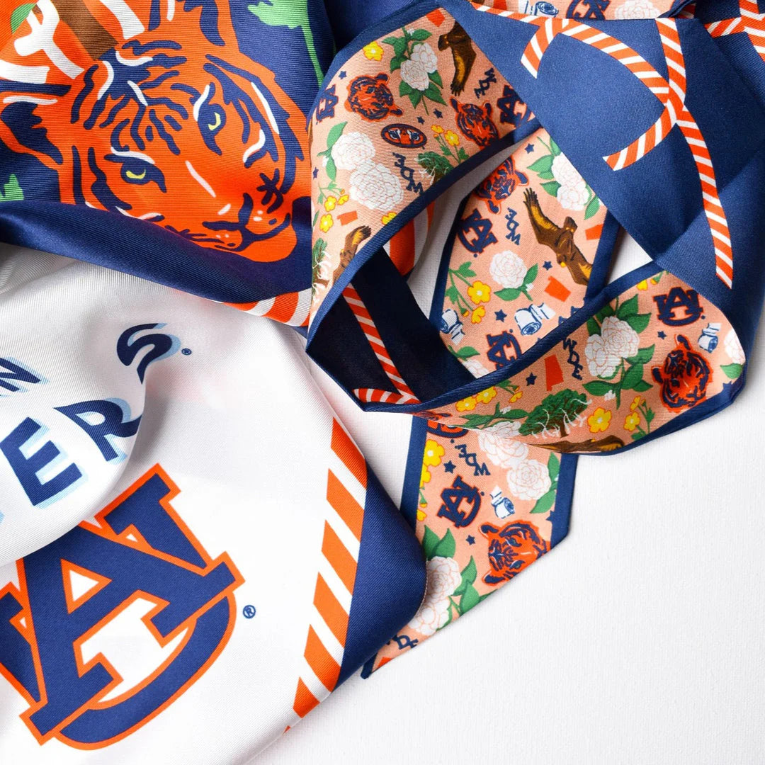 Saturday Silks Auburn Twilly Scarf