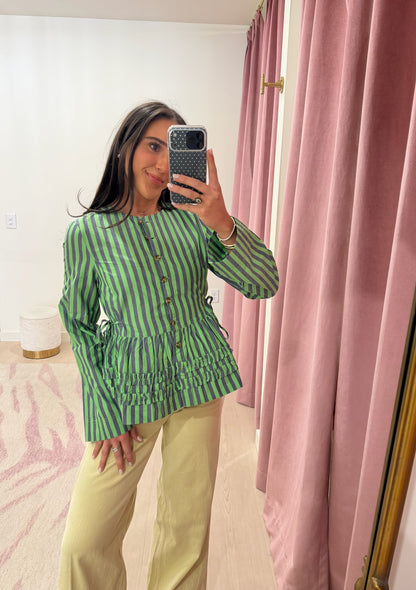 Damson Madder Madison Blouse - Navy Pop