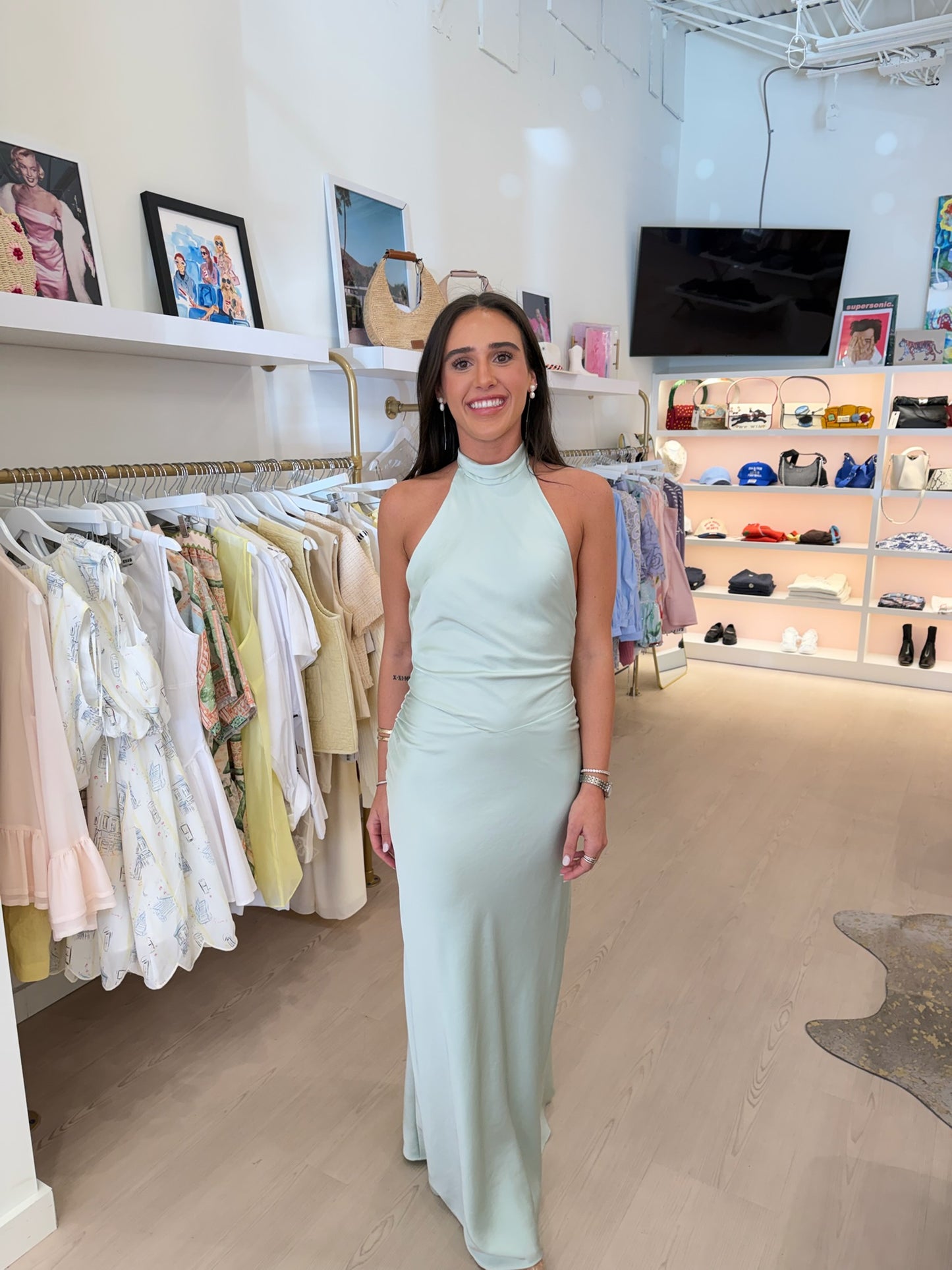 Bec + Bridge Lisette Halter Maxi Dress - mint