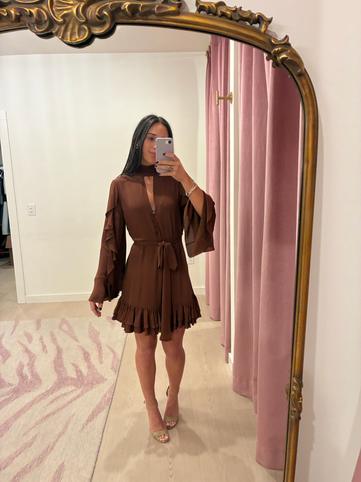 Alexis Giovanna Dress - Burnt Sienna