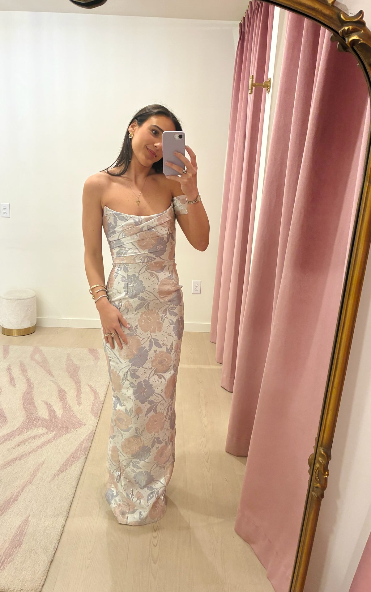Sau Lee Jackson Brocade Gown
