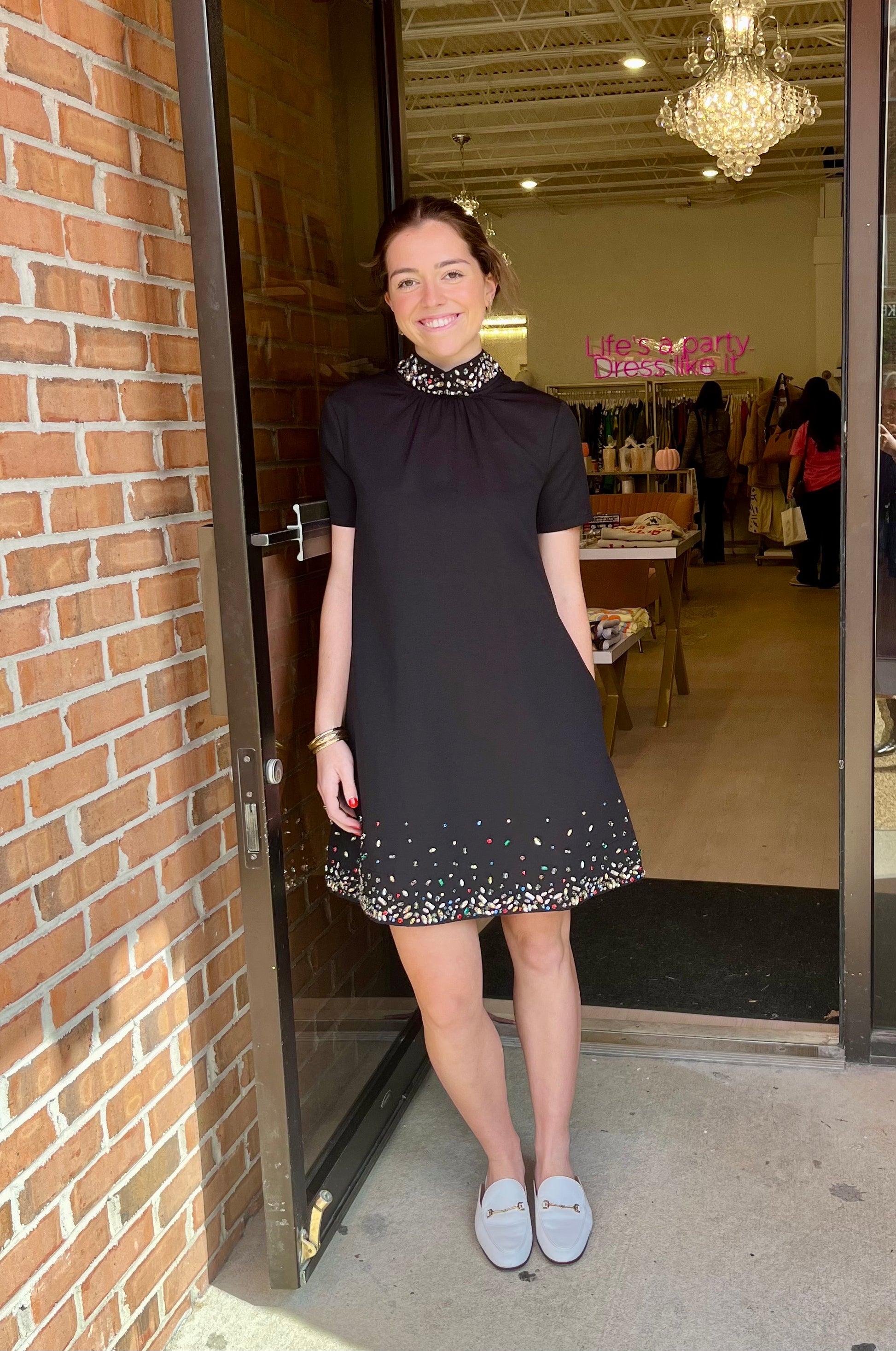 STAUD MINI ILANA DRESS - BLACK/SILVER Shop at the Mix STAUD MINI ILANA DRESS - BLACK/SILVER Shop at the Mix