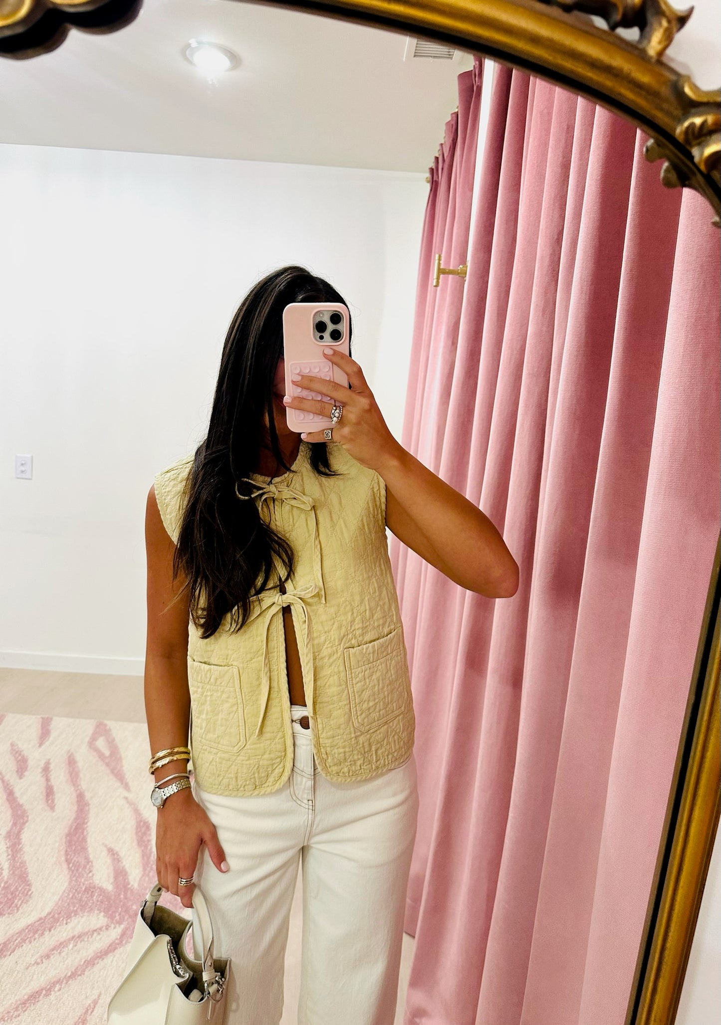 Seventy + Mochi Aria Vest in Mellow Yellow