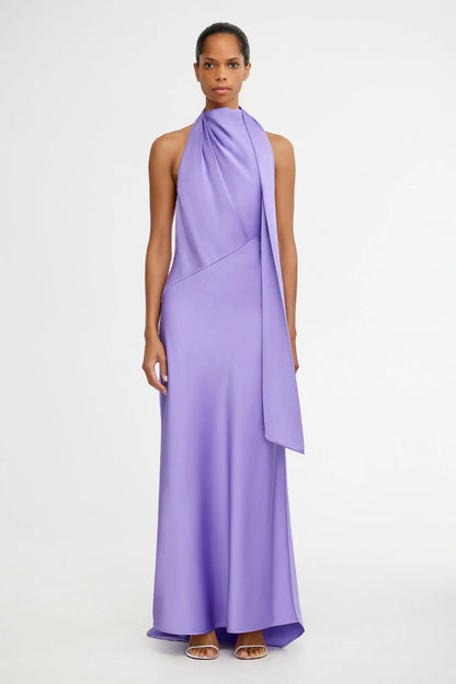 ADRIANA LONG SLEEVE MINI DRESS Lilac