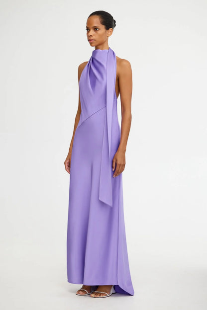 ADRIANA LONG SLEEVE MINI DRESS Lilac