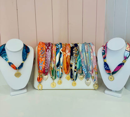 SAVVYGRACEDESIGN Scarf Necklace