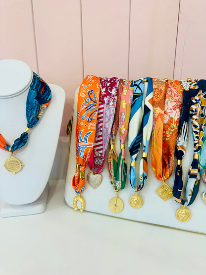 SAVVYGRACEDESIGN Scarf Necklace