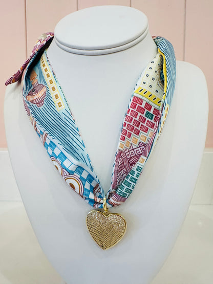 SAVVYGRACEDESIGN Scarf Necklace