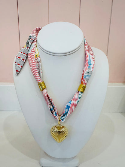 SAVVYGRACEDESIGN Scarf Necklace