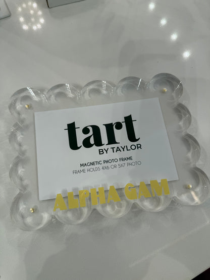 Alpha Gam Frame 4x6 or 5x7