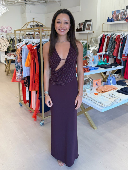 Significant Other Harriett Maxi Dress in Eggplant