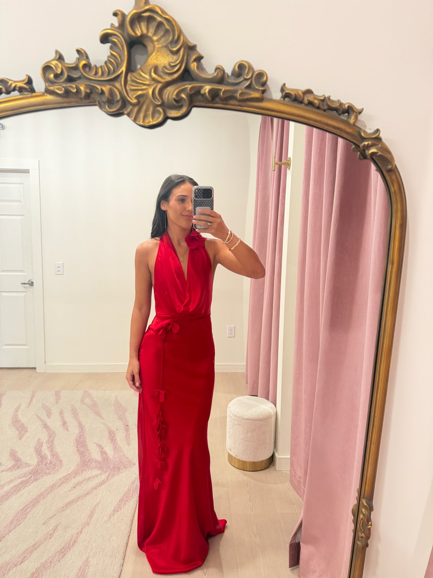 SAU LEE Delphine Satin Gown