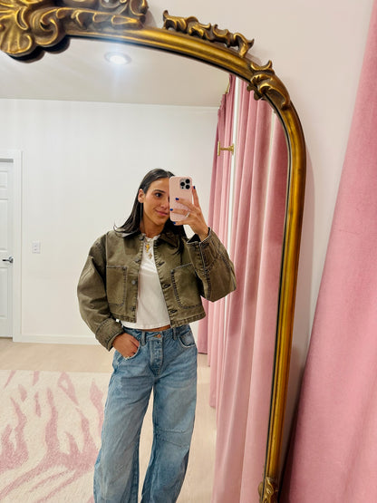 AFRM Wrenley Jacket in Olive Night