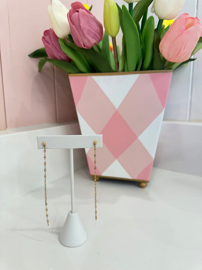 EarringsByGrace Gold Chain Dusters