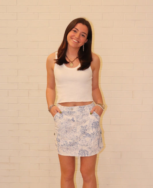 Cinq a Sept Garden Toile Skirt