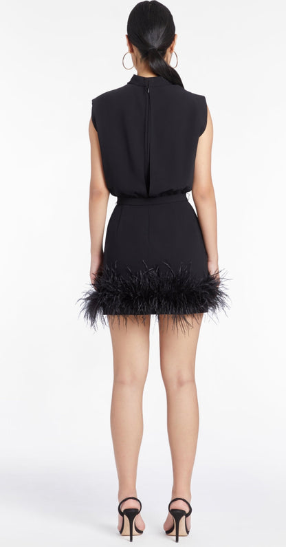 AMANDA UPRICHARD SULLIVAN DRESS - BLACK