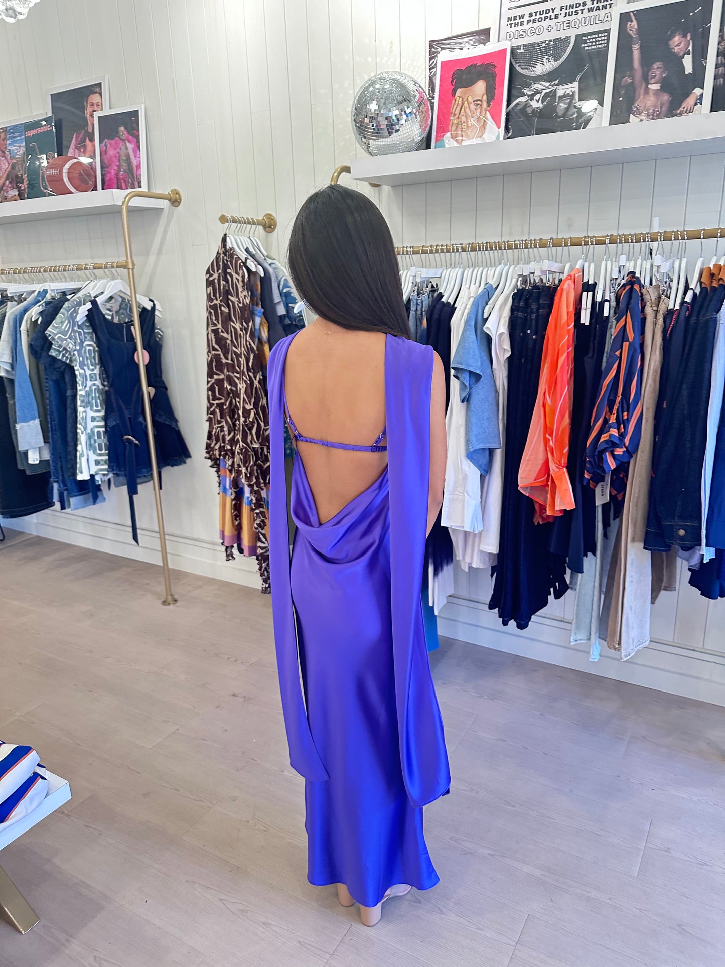 Acler Fleeden Maxi Dress - Purple