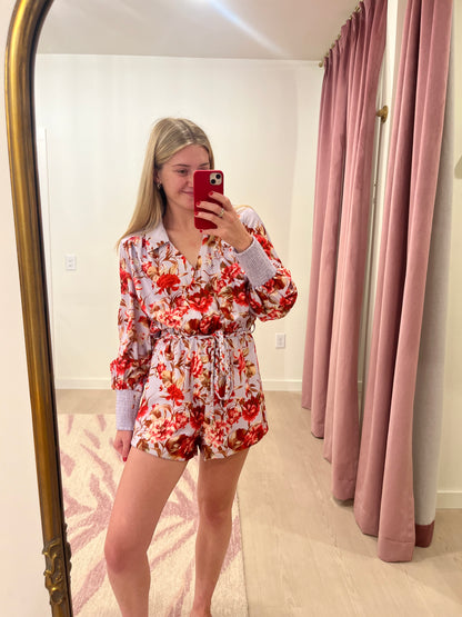 Elliatt Elina Long Sleeve Playsuit in Purple