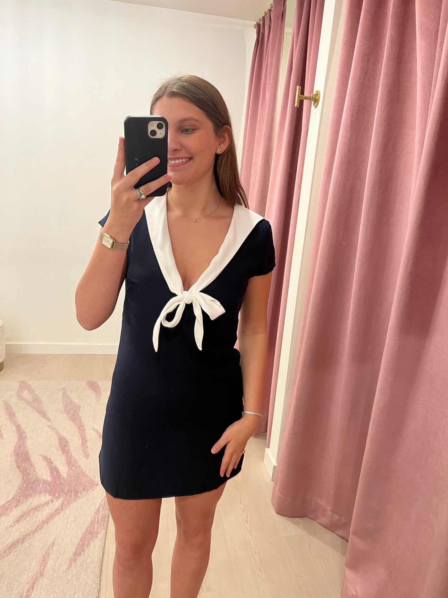 Amanda Uprichard Oxford Dress - Ink