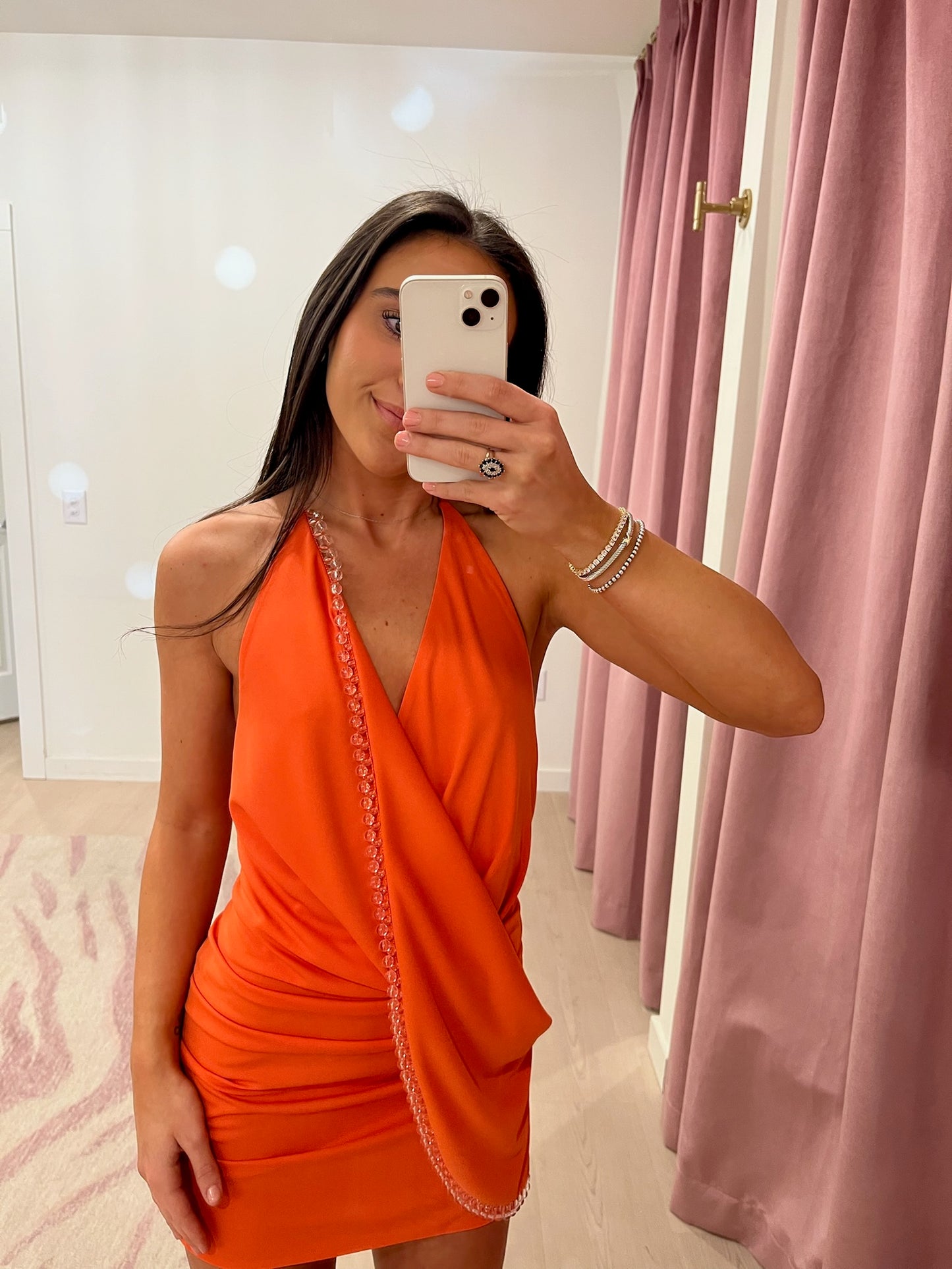 Significant Other Rufayah Mini Dress - Tangerine