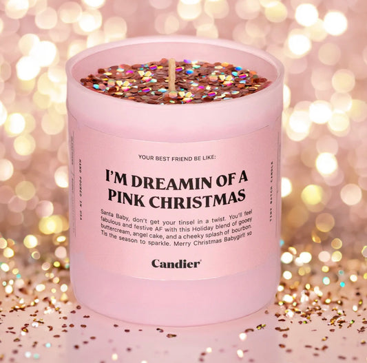 PINK CHRISTMAS CANDLE