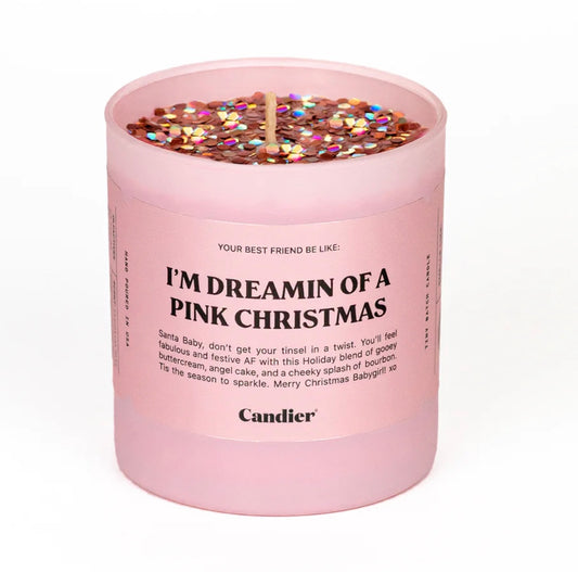 PINK CHRISTMAS CANDLE