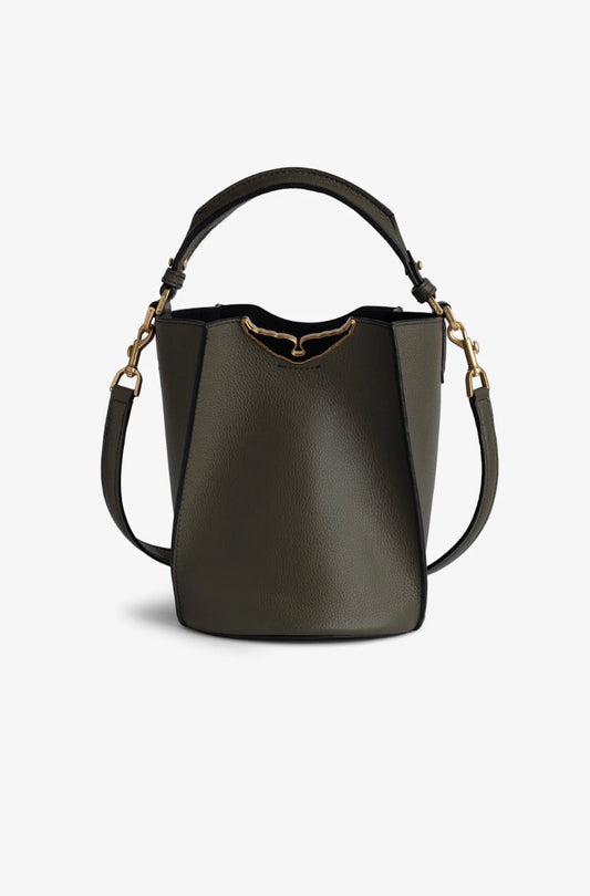 ZADIG & VOLTAIRE BORDERLINE BUCKET BAG - RECORD