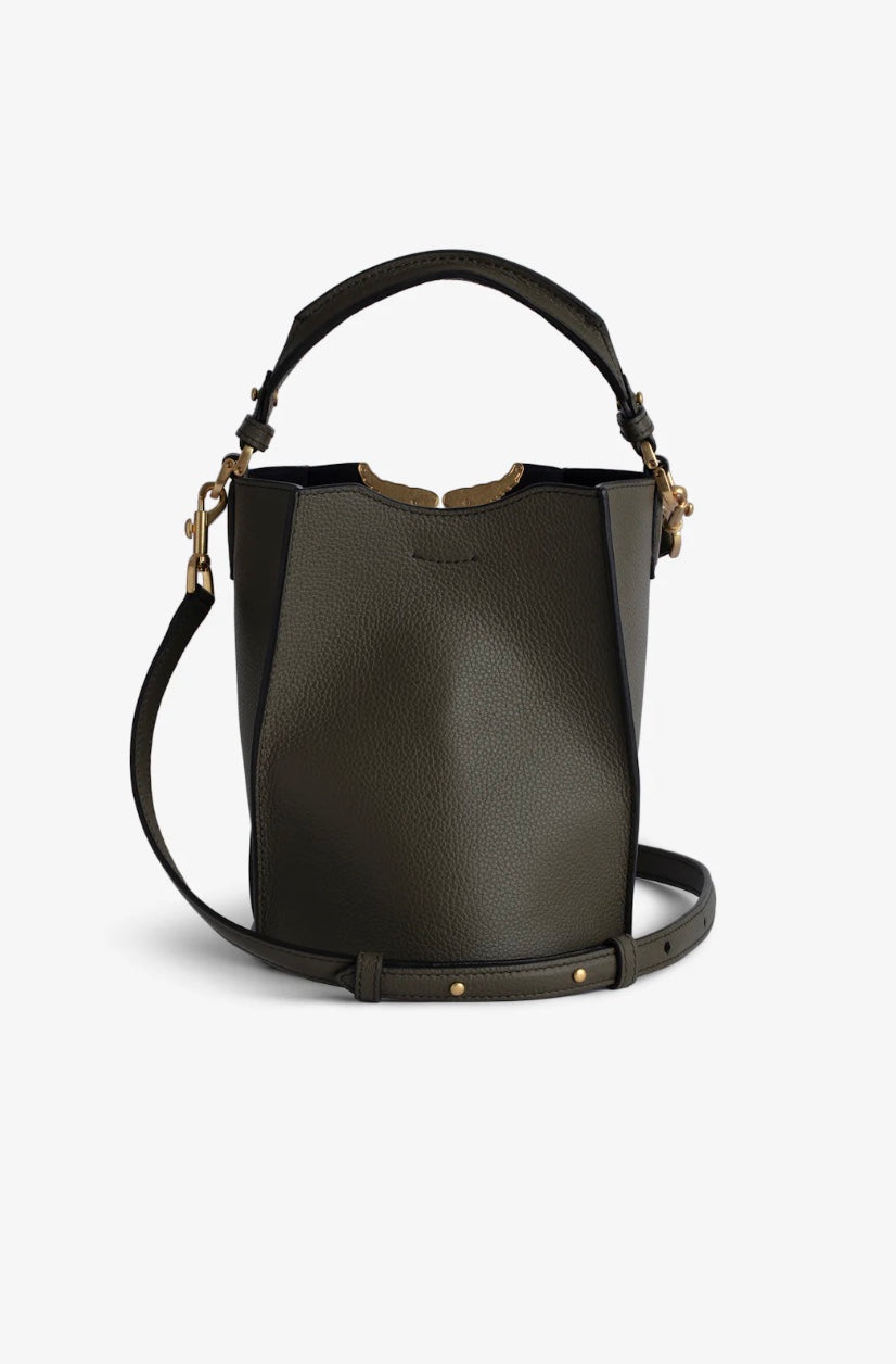 ZADIG & VOLTAIRE BORDERLINE BUCKET BAG - RECORD