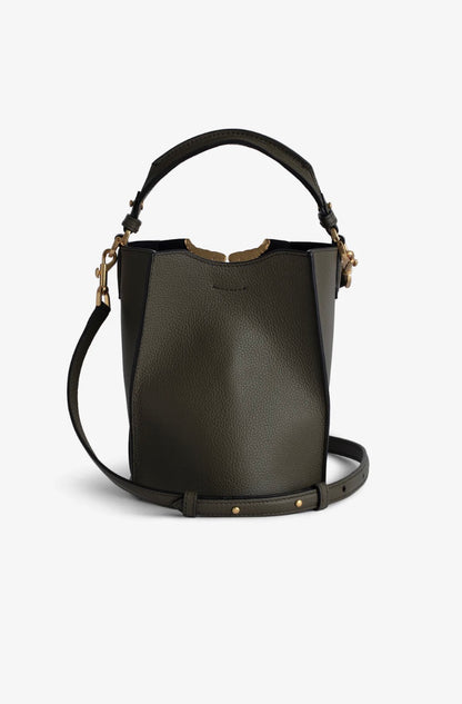 ZADIG & VOLTAIRE BORDERLINE BUCKET BAG - RECORD