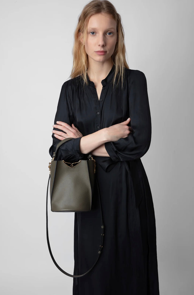 ZADIG & VOLTAIRE BORDERLINE BUCKET BAG - RECORD