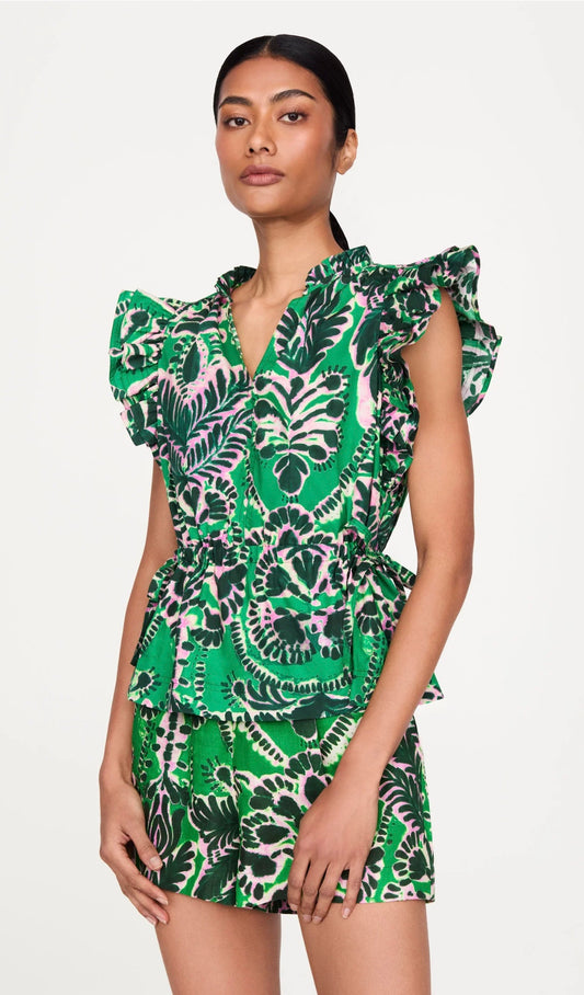 Marie Oliver Olive Top