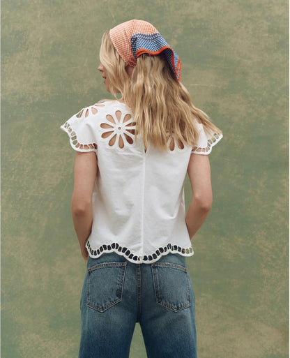 The Great Super Bloom Eyelet Top