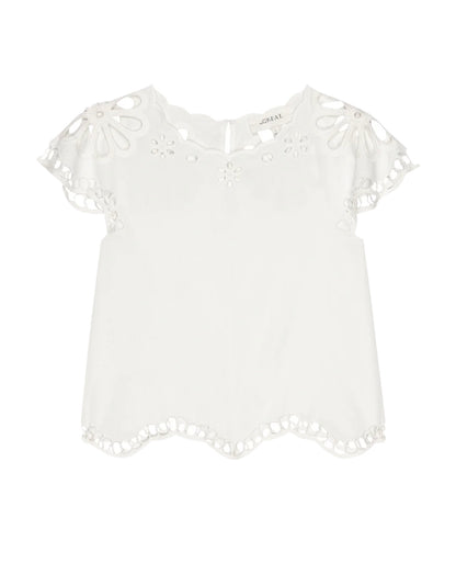 The Great Super Bloom Eyelet Top