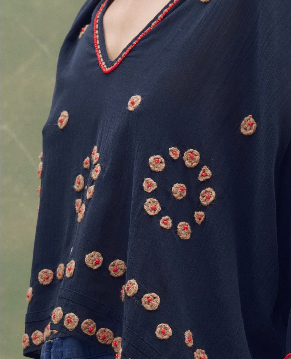 The Great Beaded Vintage Sailor Top
