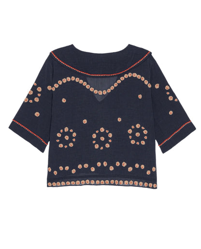 The Great Beaded Vintage Sailor Top
