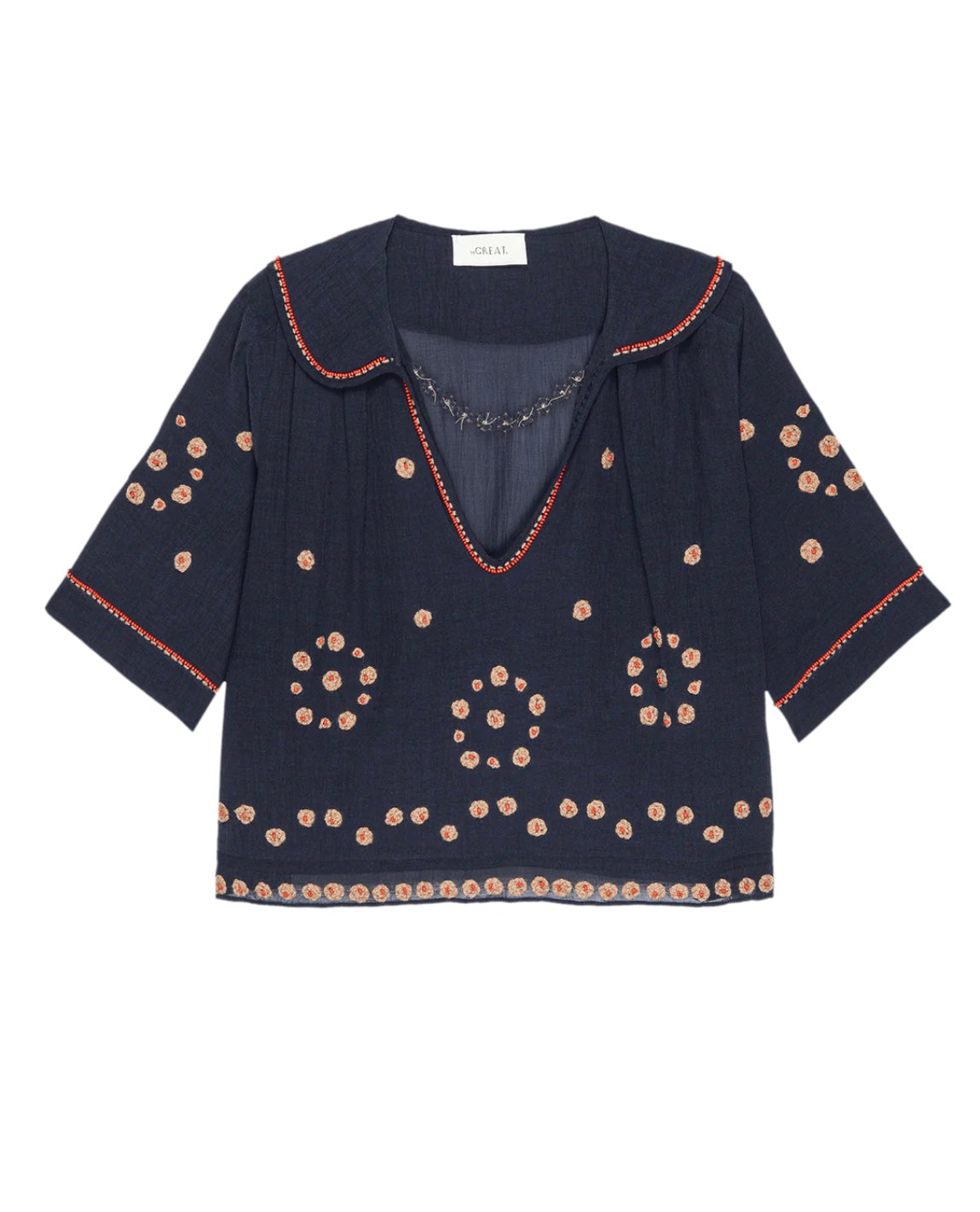 The Great Beaded Vintage Sailor Top