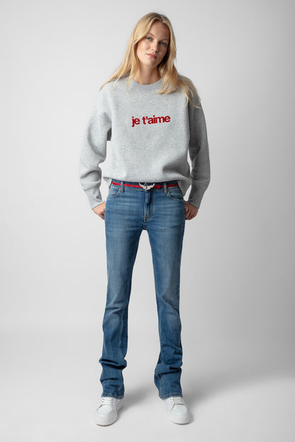 ZADIG & Voltaire Oscar Je T’aime Sweatshirt