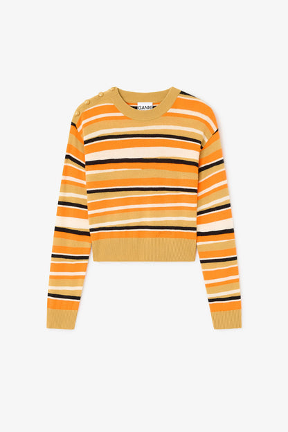 Ganni Striped Cashmere Sweater