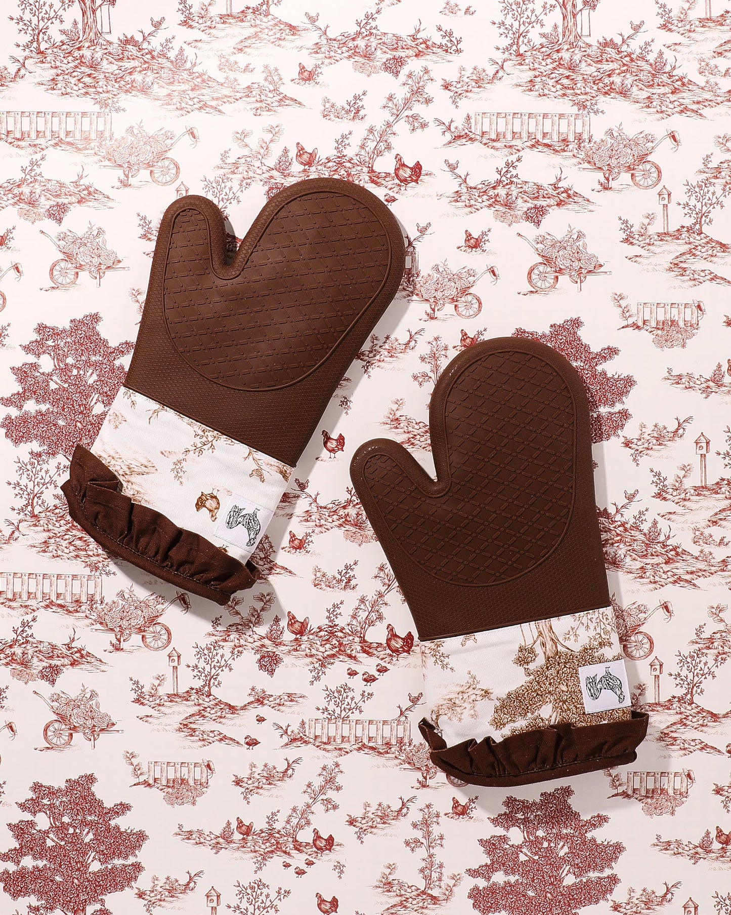 Friend of Mine Oven Mitts - Brown