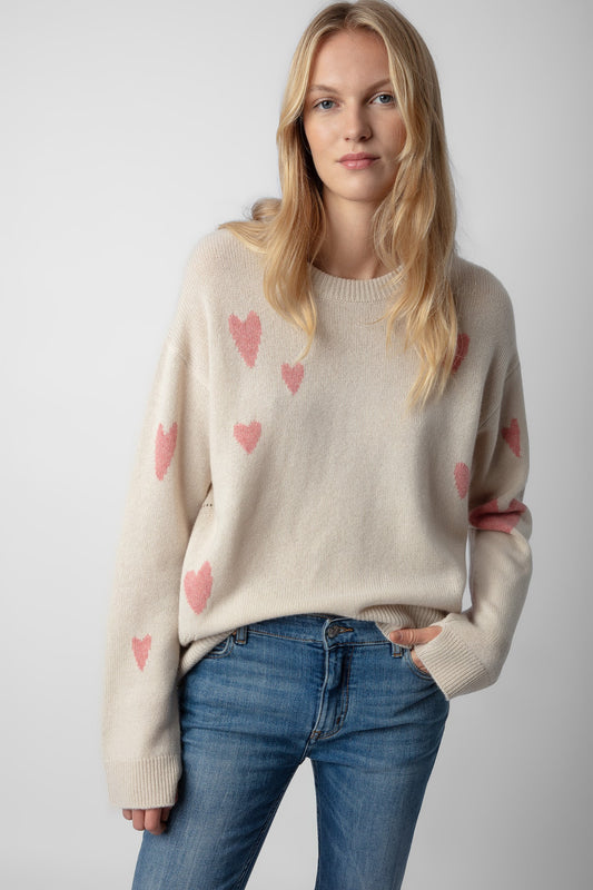 Zadig & Voltaire Markus Heart Cashmere Sweater