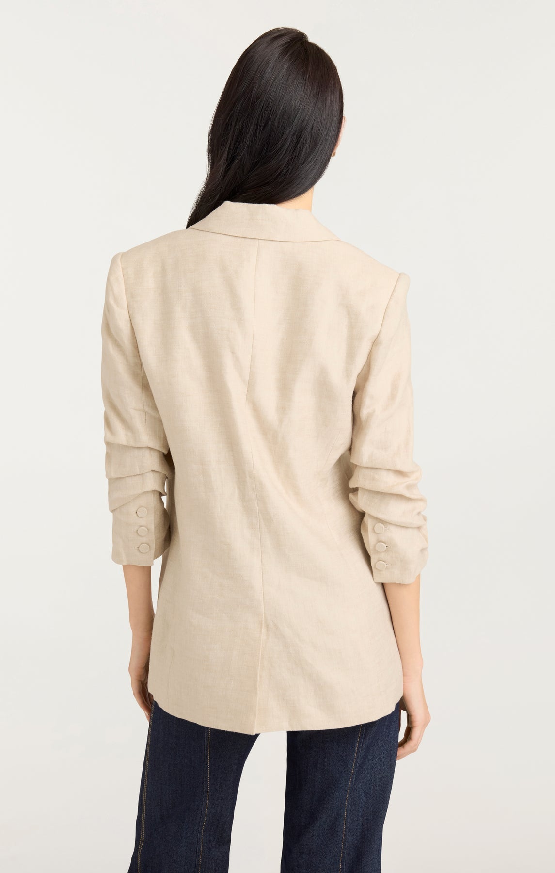 CINQ a Sept Linen Kylie Blazer - Khaki