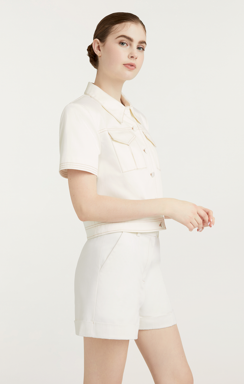 Cinq a Sept Sateen Coco Jacket