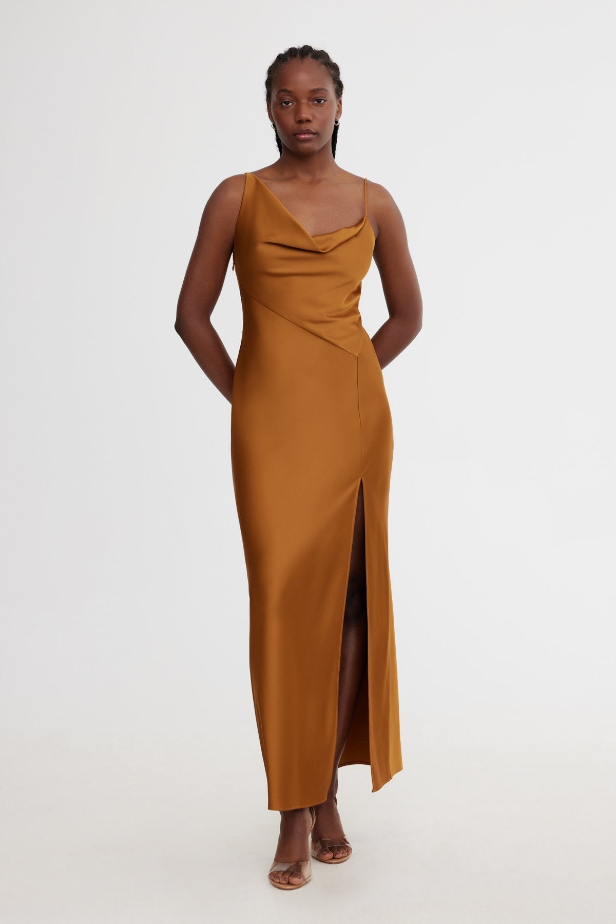 Significant Other Annabel Bias Dress - Gold