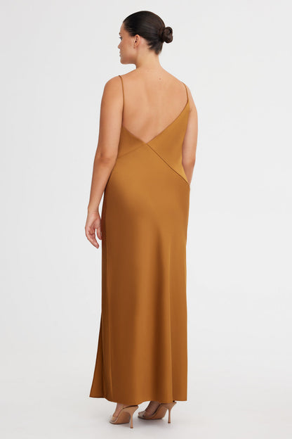 Significant Other Annabel Bias Dress - Gold