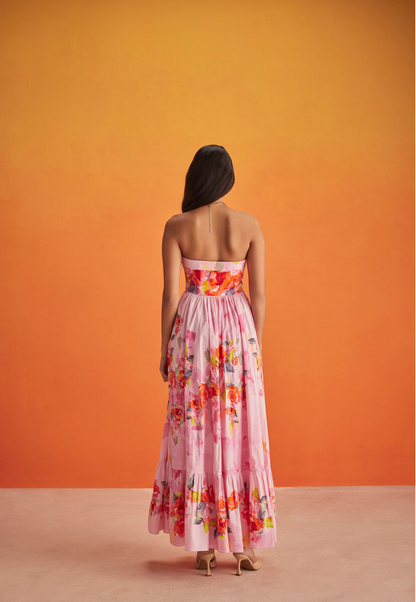HEMANT & NANDITA ROSA CORSET DRESS