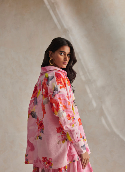 HEMANT & NANDITA ROSA OVERSIZED SHIRT